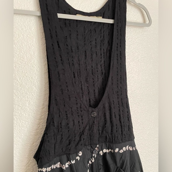 Tara Vao Tiered Sleeveless Dress M Black - Picture 3 of 10